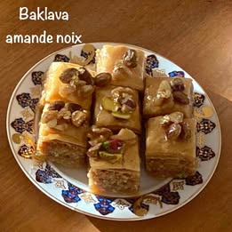 Pâtisserie orientales sur commandes